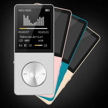 Speaker alloy metal mp4 Player 16GB HIFI Lossless Sound music mp3 Music Player FM Radio Voice Recorder E-Book Mini Sport Walkman