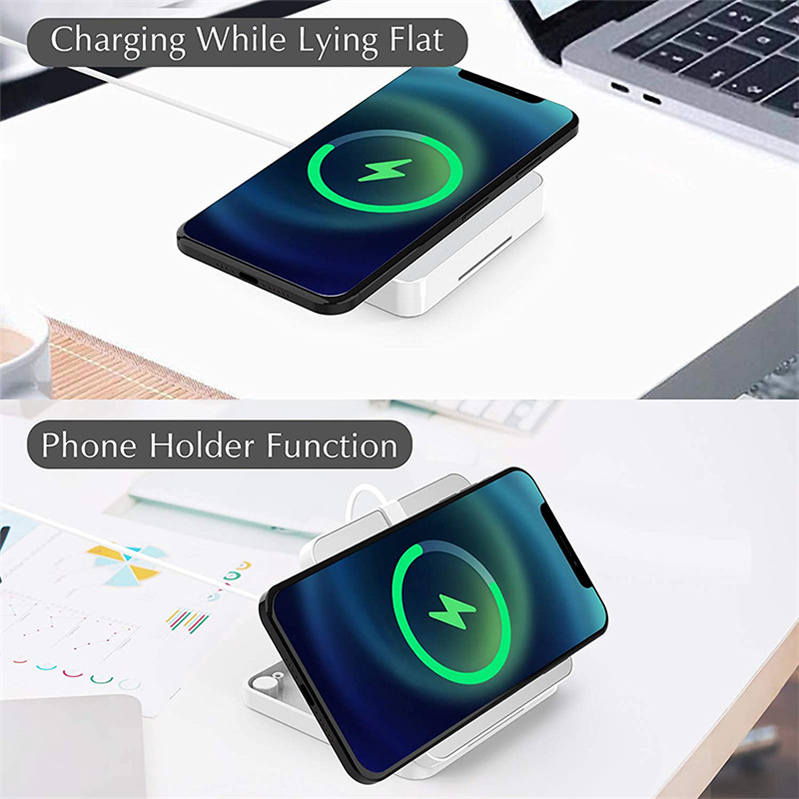 Ergonomic Magnetic Wireless Charger Cell Phone Stand