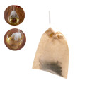 100pcs/lot Tea Bag Filter Paper Bags Heat Seal Teabags Tea Strainer Infuser Wood Drawstring Tea Bag for Herb Loose Tea 3 Sizes