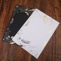 8 Sheets High-end Vintage Bronzing Feather Blessing Letter Paper Pad Writing Office School Supplies
