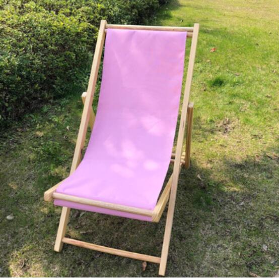 Solid wood Outdoor portable Sun Lounger Folding Beach deck chair without pillow