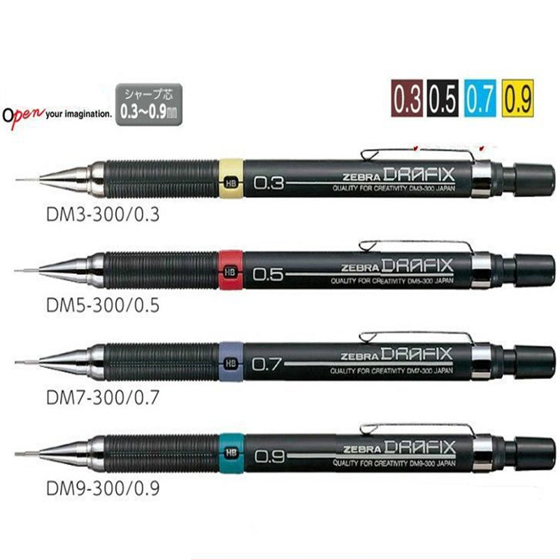 0.3/0.5/0.7/0.9mm Graphite Drafting Drawing Automatic Mechanical Pencil For Sketch School Supplies Stationery