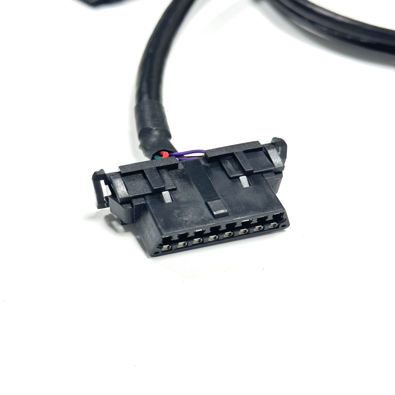 Light Duty Vehicle OBDII 16Pin Male to Female Custom Wiring Harness
