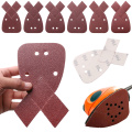 10 Pcs Mouse Detail Sander Sandpaper Sanding Paper Hook and Loop Assorted 40/60/80/100/120/180/240 Grit Pad Polisher Tools