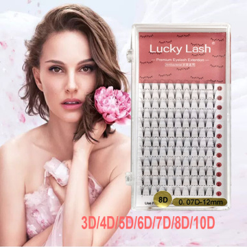 Lucky Lash 3D-10D False Lashes Premade Russian Volume Fans Individual Faux Mink Pre made Volume Fans Eyelash Extensions