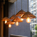 Southeast Asia Japanese Simple Rural Wind Bamboo Pendant Lamp Restaurant Corridor Porch Lamp Hotel Home Decor Led Pendant Lights