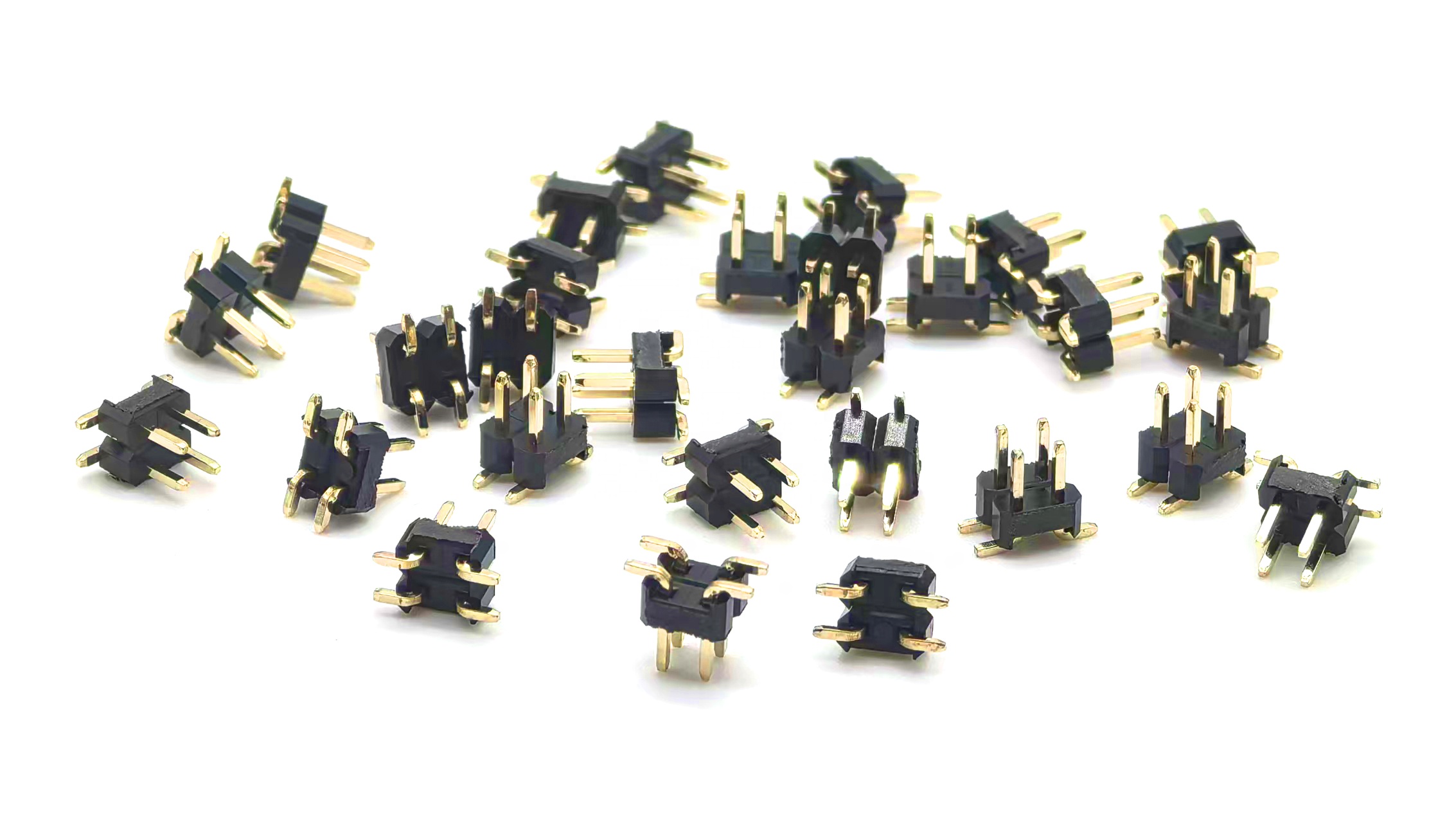 2.54mm Pitch Pin Header Connector Dual Row SMT H2.5mm 2*2P