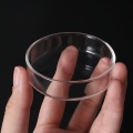 Clear Glass Shrimp Food Round Dishes Small Fish Feeding Bowl Ornamental Supplies