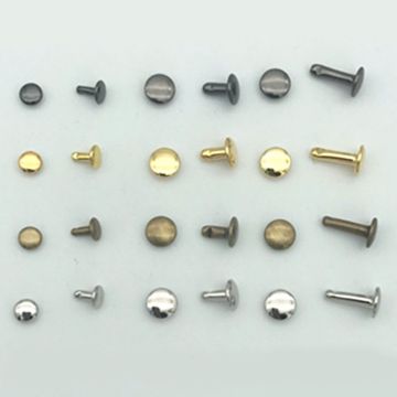 100sets/lot Garment Rivets Double-Sided Round Double Cap Rivet Stud Spikes for Clothing Shoes Belt Bag Punk Leather Craft Sewing