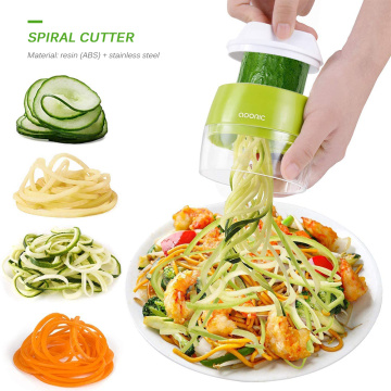 Handheld Carrot Potato Cucumber Spiral Grater Cutter Vegetable Fruit Slicer Tool Cucumber Peeling Knife Cutting Machine