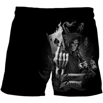 Very Cool Skull Boy's Shorts 3D Printed Shorts Breathable and Comfortable Casual Girl Shorts Teenager Fashionable Skull Shorts