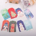 50PCS Merry Christmas Multi Types Paper Hanging Tags With Rope DIY Crafts Cards Christmas Party Labels Gift Wrapping Supplies