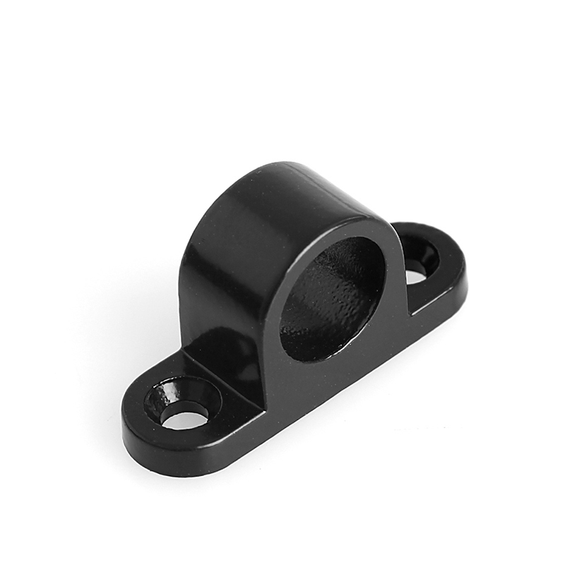 OOTDTY Black Window Gate Security Pull Ring Spring Bounce Door Bolt Aluminum Alloy Latch Lock