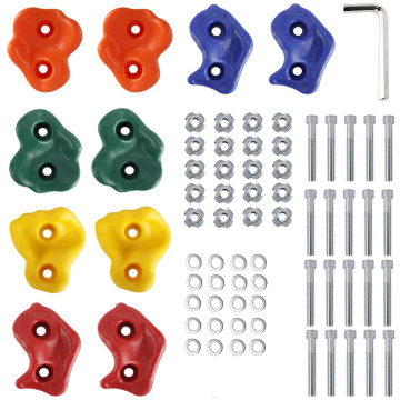 10ps Rock Climbing Holds for Kids and Adults - Mounting Hardware Included - Climbing Rocks for DIY Rock Climbing Wall