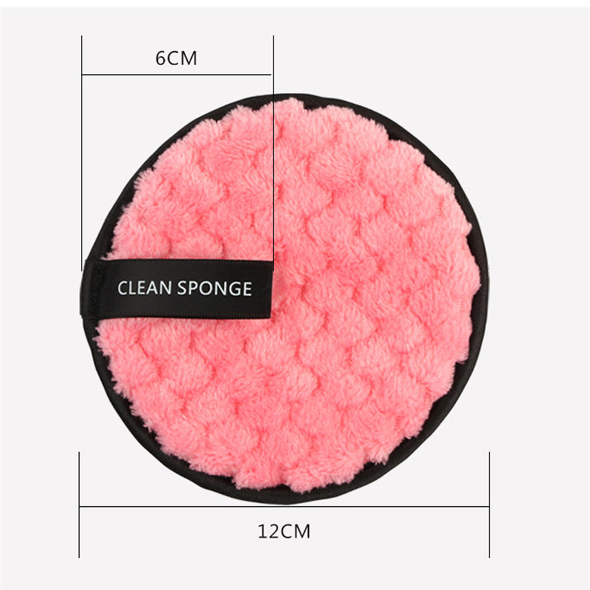 4PCS Soft Microfiber Makeup Remover Towel Face Cleaner Plush Puff Reusable Cleansing Cloth Pads Foundation Face Skin Care Tools