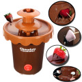 2 Tiers Mini Chocolate Fondue Maker Fountain Party Waterfall Melting Machine for Fruits Marshmallows Cookies Cake Wedding Party