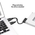 USB 2.0 SATA Cable Sata to USB Adapter 6+7P SATA to USB2.0 easy drive line transfer box Cable Notebook optical drive line