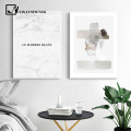 Marble Girl Abstract Canvas Fashion Posters Nordic Wall Art Prints Scandinavian Style Painting Decoration Pictures Room Decor