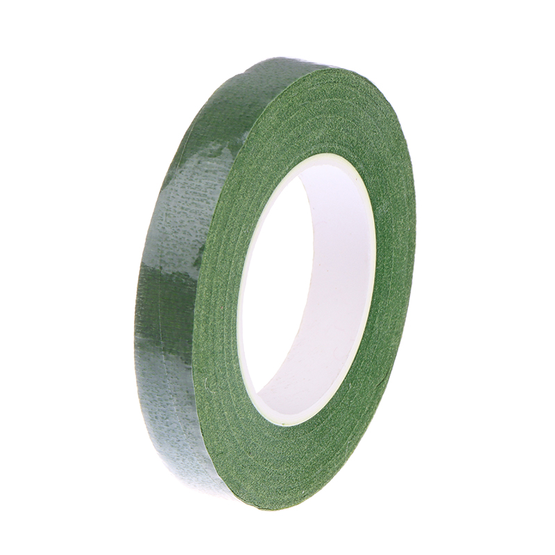 30M Artificial Silk Flower Self-adhesive Green Paper Tape Grafting Film Floral Stem for Garland Wreaths DIY Crafts