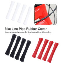 4 PCS Bicycle Brake Wire Cover Bicycle Derailleur Protective Rubber Sleeve Pipe Shift Cover Bikes Accessory bike brake line pipe