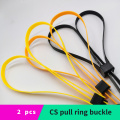 plastic cable tie handcuffs CS sports decorative belt TMC sports equipment disposable cable tie orange yellow black 2 pieces