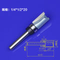 1pc Router Bit Shank Bearing Flush Trim 1/4*1/2*20mm 1/4 Shank Woodworking Milling Cutter Tool Tideway