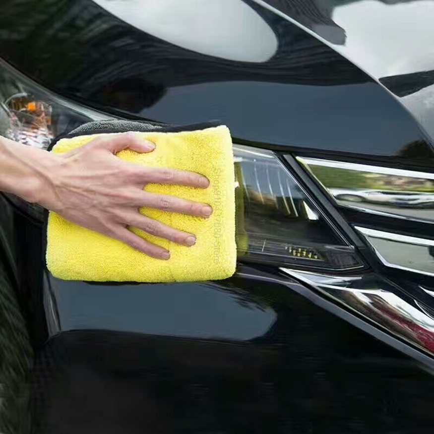 600gsm 30x60CM Car Wash Microfiber Towel Cleaning Drying For ToyotaRotating Car Wash Brush Tools For Cars Deerskin Car Towel
