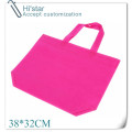 38*32cm 20pcs/lot Solid green non woven cloth shopping bag,recycled fabric non woven bag