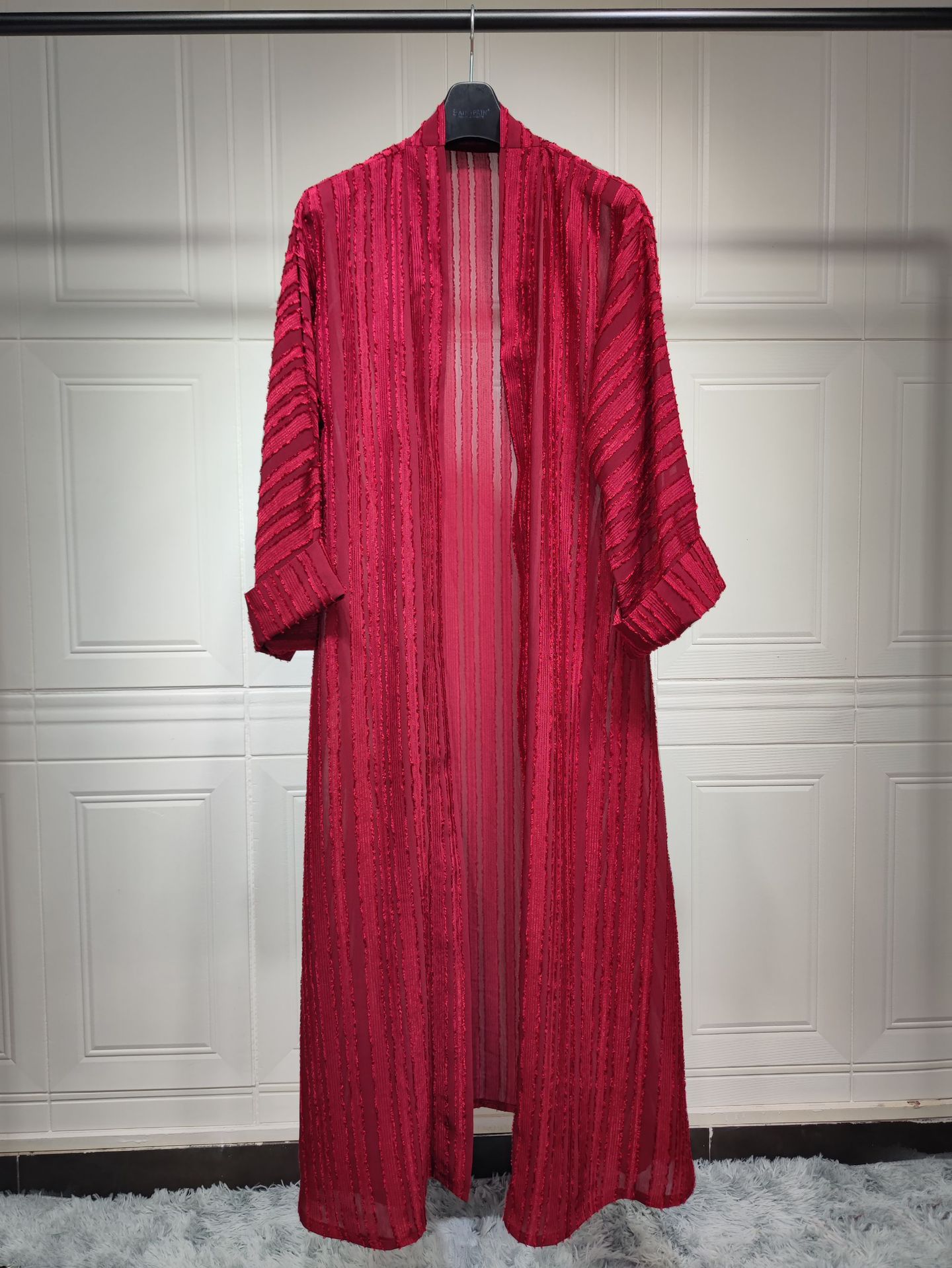 Retro Knitted Kimono Abaya Available in Six Colors