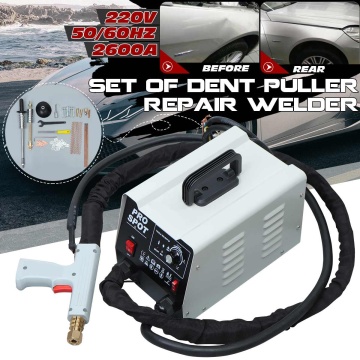 220V 2600AMP Repair Welders Set Welding Equipment Vehicle Panel Spot Puller Dent Spotter Stud Active Portable Spot Welders
