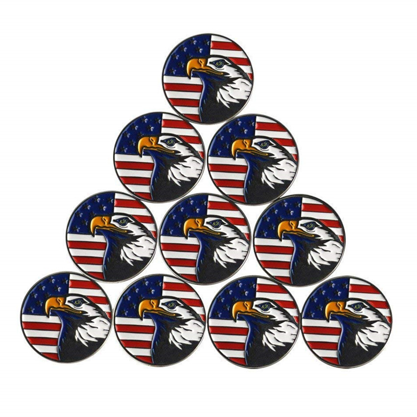 Magnetic Golf Markers Sports Alloy Ball Hat Caps Belt Training Aids Outdoor for l Hat Clips or Golf Divot Tools Golf Marks