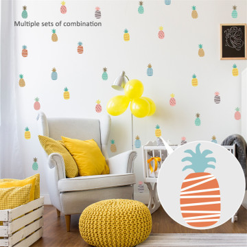 2019 modern wall stickers bedroom Fruit pineapple height measure wall stickers for rooms for boys girls Direct Shipping