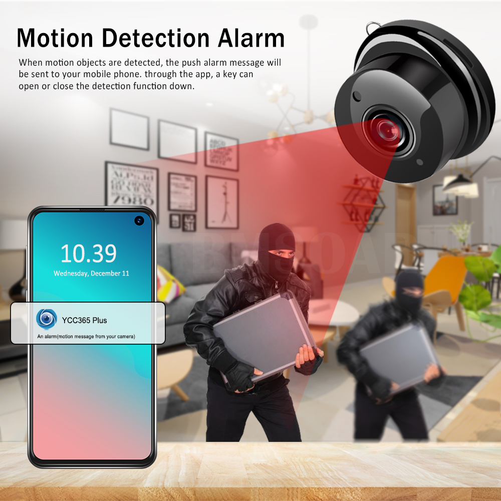 Wireless Mini WIFI 1080P IP Camera Cloud Storage Infrared Night Vision Smart Home Security Baby Monitor Motion Detection SD Card