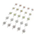 10pcs High Power LED Diodes 5W 4 Chip Red Green Blue Yellow Cold White 10000K 30000K Full Spectrum Grow Light Beads