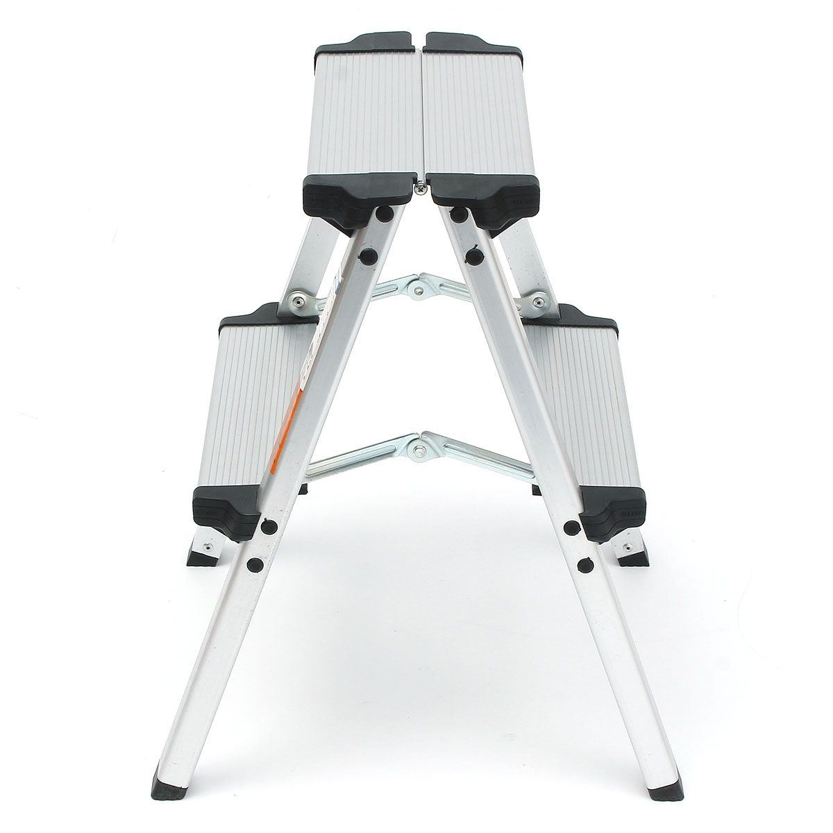 150KG Folding Ladder Maximum Load 2 Step Stool Ladder Anti Slip Safety Aluminium Ladder