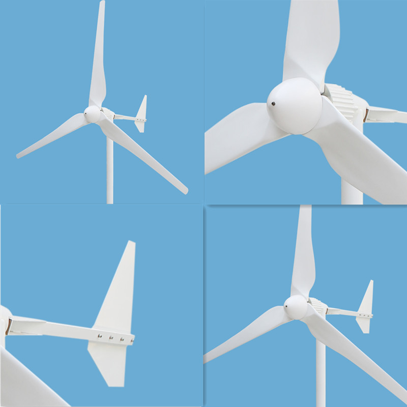 Three Phase AC Output 2KW 2000W 24v 48v 96v 110v 220V 380v Wind Generator/ Wind Turbine 3m/s Low Wind Speed Start 3 blade