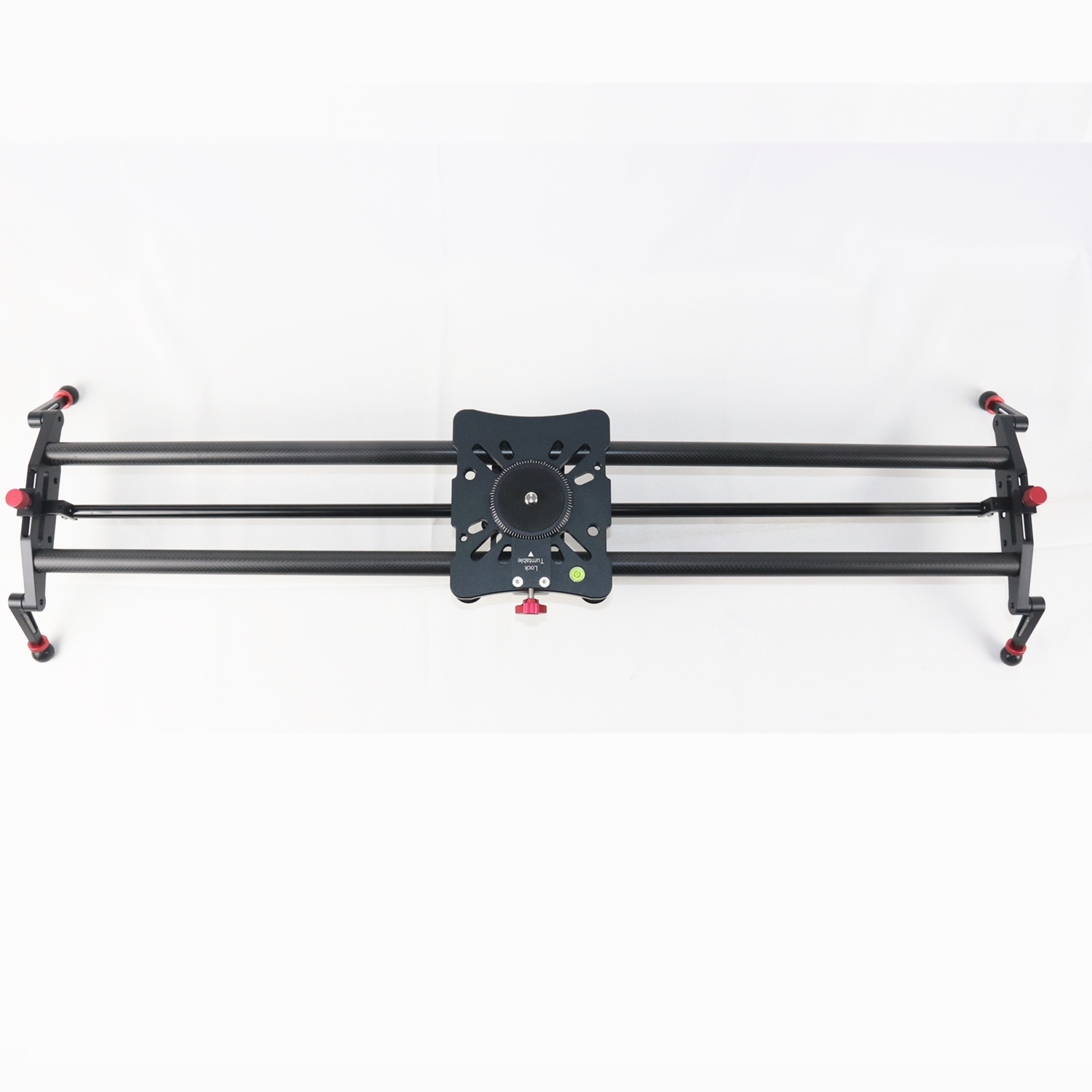 KUANI 80cm 31.5-inch Mini Rotation Carbon Fiber Dolly Camera Slider Track Rail Motorized For dslr Camera Video Tripod With Bag