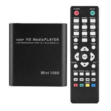 HDD Multimedia Player Full HD 1080P USB External Media Player With HDMI SD Media TV Box Support MKV H.264 RMVB WMV HDD Player 21