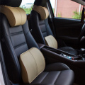 Car Seat Head Support Back Cushion Waist Support Pu Leather Memory Foam Cushion Lumbar Support Auto Neck Headrest Rest Pillow
