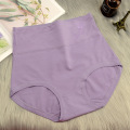 Ultra-Fine Cotton Women's Panties Extra-Large High Waist Belly Holding Epoxy Cotton Autumn and Winter Triangle Women's