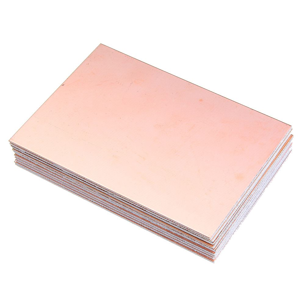 10pcs 7x10cm Double-sided Copper PCB Board FR4 Fiberglass Board Passive Components