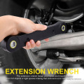 DIY Hook Wrench Adjustable 3/8" Extension Wrench Spanner Screw Automotive Tools Ratchet Wrench for Car Vehicle Replacement Parts