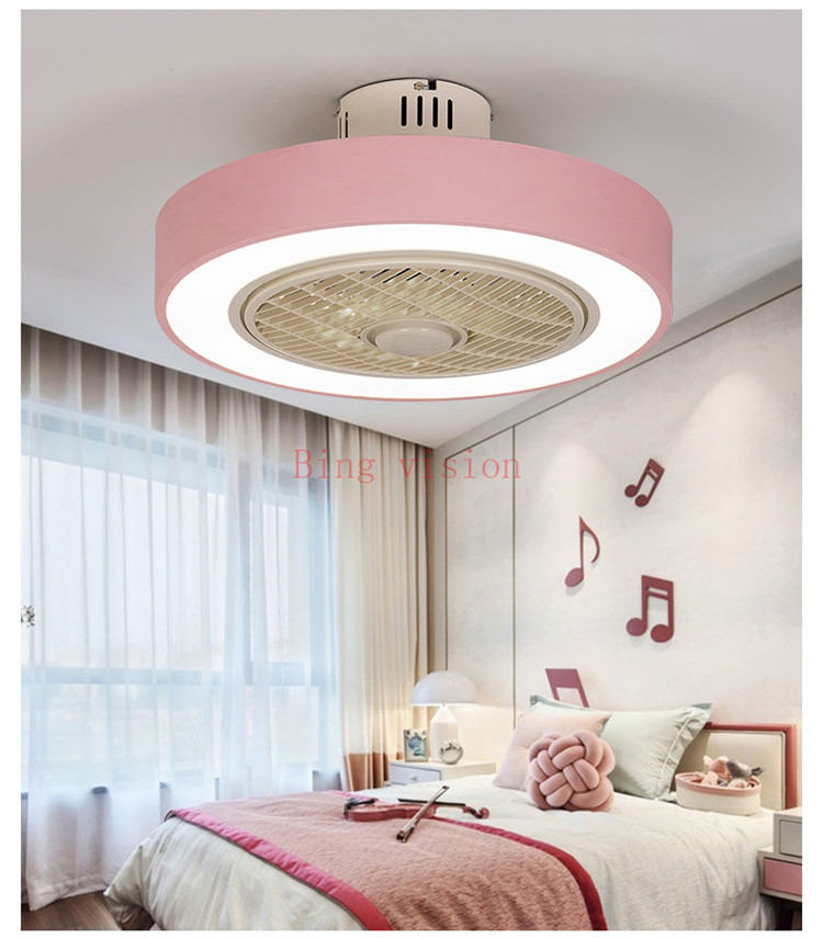 Modern Ceiling Fan Lights Dining Room Bedroom Living remote control Fan Lamps Invisible Ceiling Lights Fan Lighting Small Office