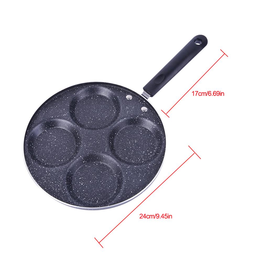 Four-hole Three-hole Frying Pot Thickened Omelet Pan Non-stick Egg Pancake Steak Pan Cooking Egg Ham Pans Breakfast Maker