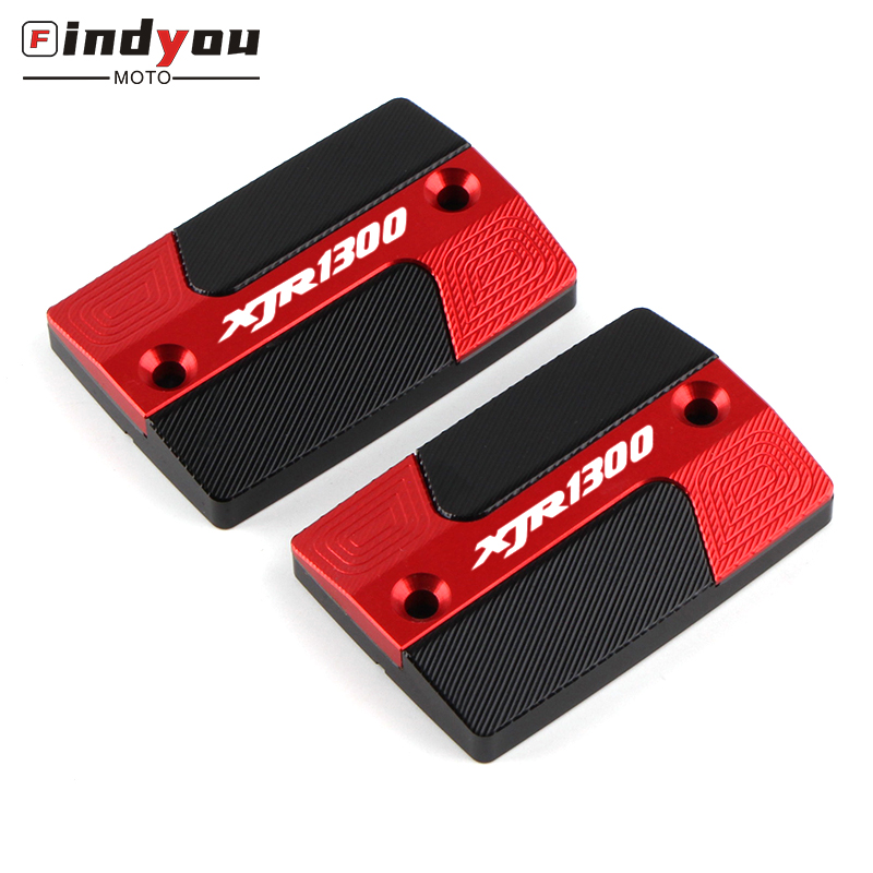 1 pair 5 Color For YAMAHA XJR1300 XJR 1300 Motorcycle CNC Aluminum Front Clutch Brake Fluid Reservoir Tank Cover Cap with logo