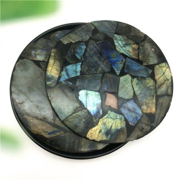 1PC Natural Labradorite Plate Slice Quartz Crystal Mineral Specimen Display Healing Natural Stones and Minerals