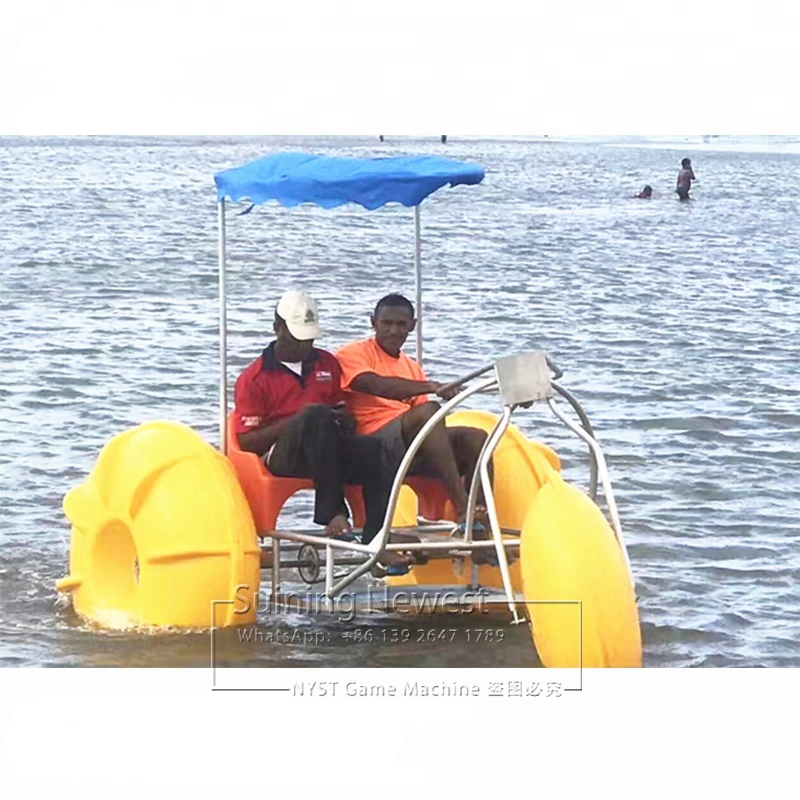 Waterpark Pedal Boat Amusement Device Water Park Sports Equipment Adults 3 Wheels Tricycle Bicycle Bike Aqua Cycle Water Trike