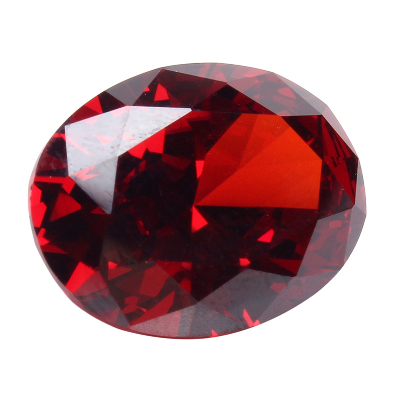 KiWarm 13.89CT Blood Red Ruby Unheated 12X16MM Diamond Oval Cut Loose Gemstone Diamond DIY Jewelry Wedding Decorative Crafts