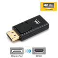 Kebidu Display Port DP to HDMI Male Female Adapter Converter 4K Ultra HD Video Audio Connector for HDTV PC