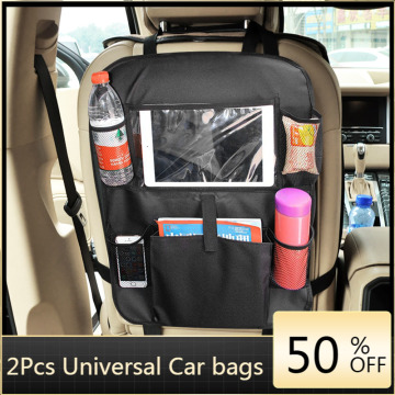 Universal Multi-Pocket Car Storage Back Seat Organizer Holder Convenient Waterproof Travel Bag Stowing Tidying Car Accessories